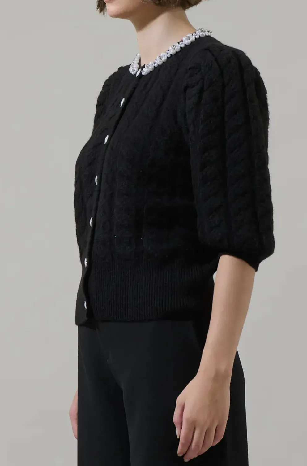 Chelsea Embellished Crop Cardigan