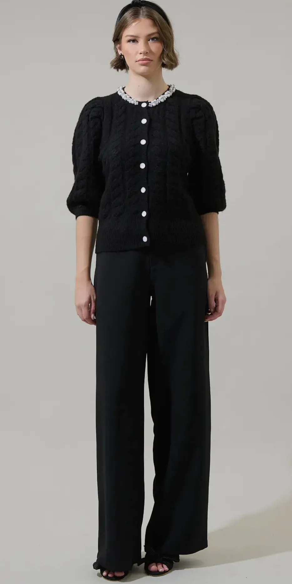 Chelsea Embellished Crop Cardigan