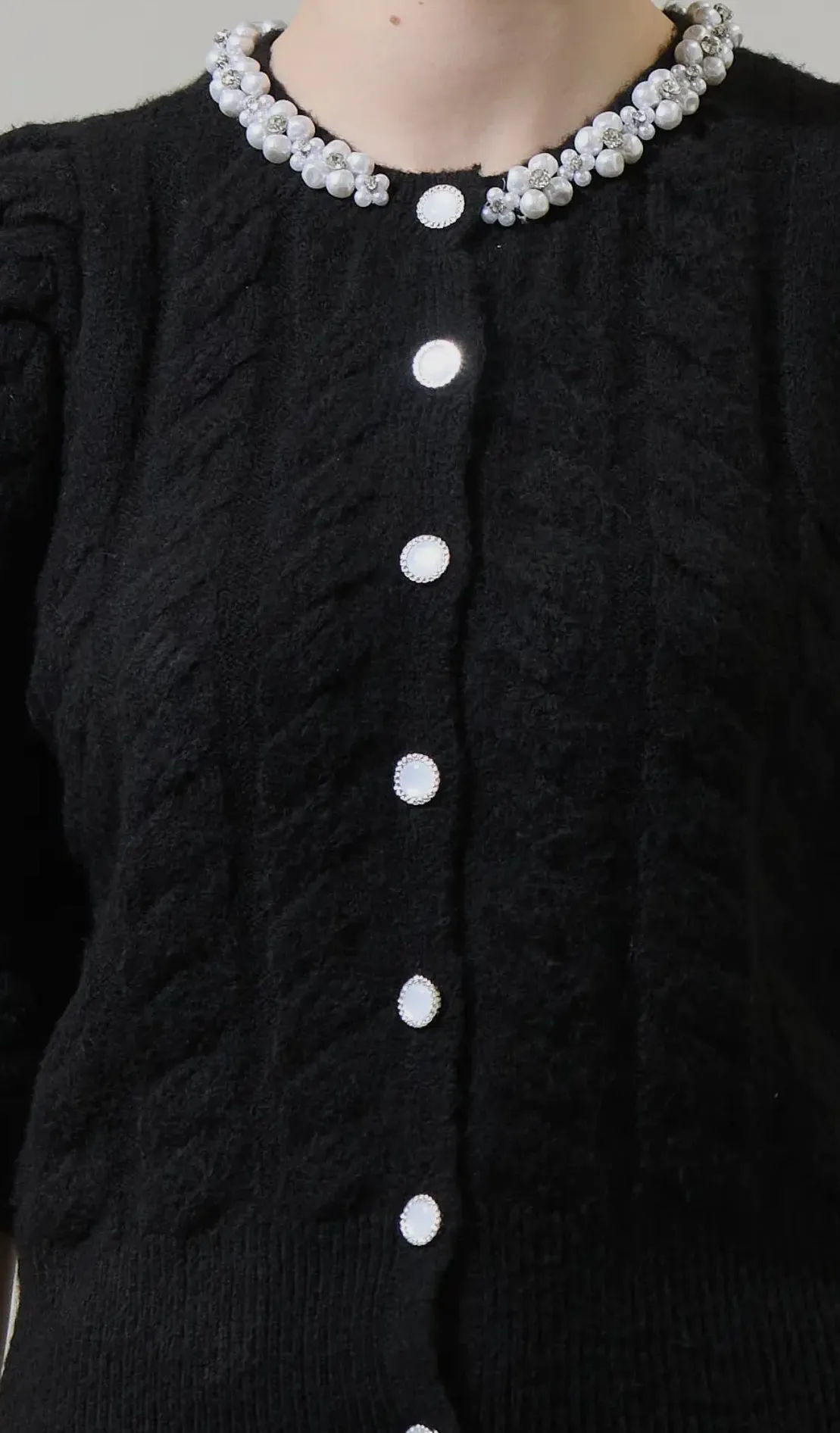 Chelsea Embellished Crop Cardigan