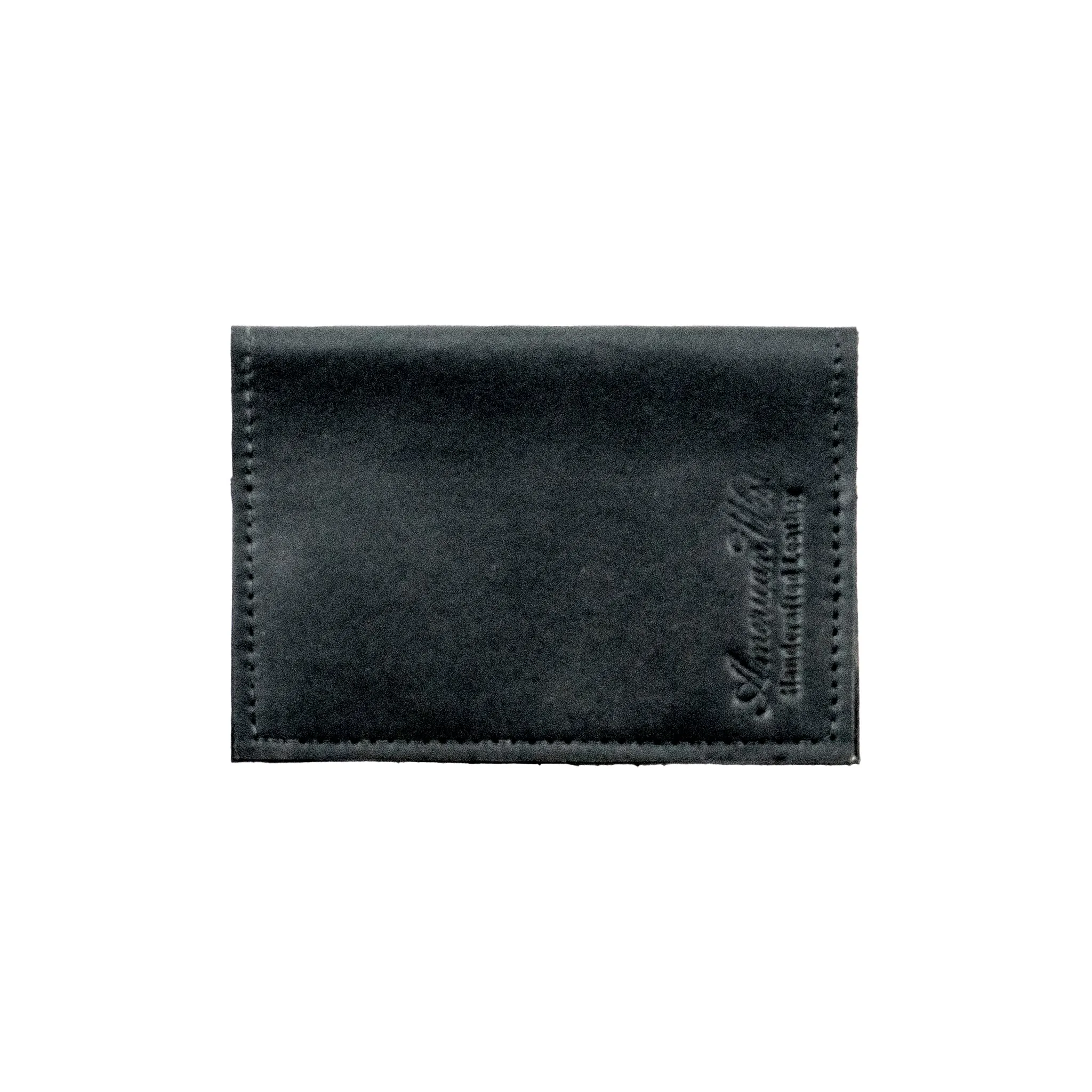 Classic Travel Leather Passport Holder - Black