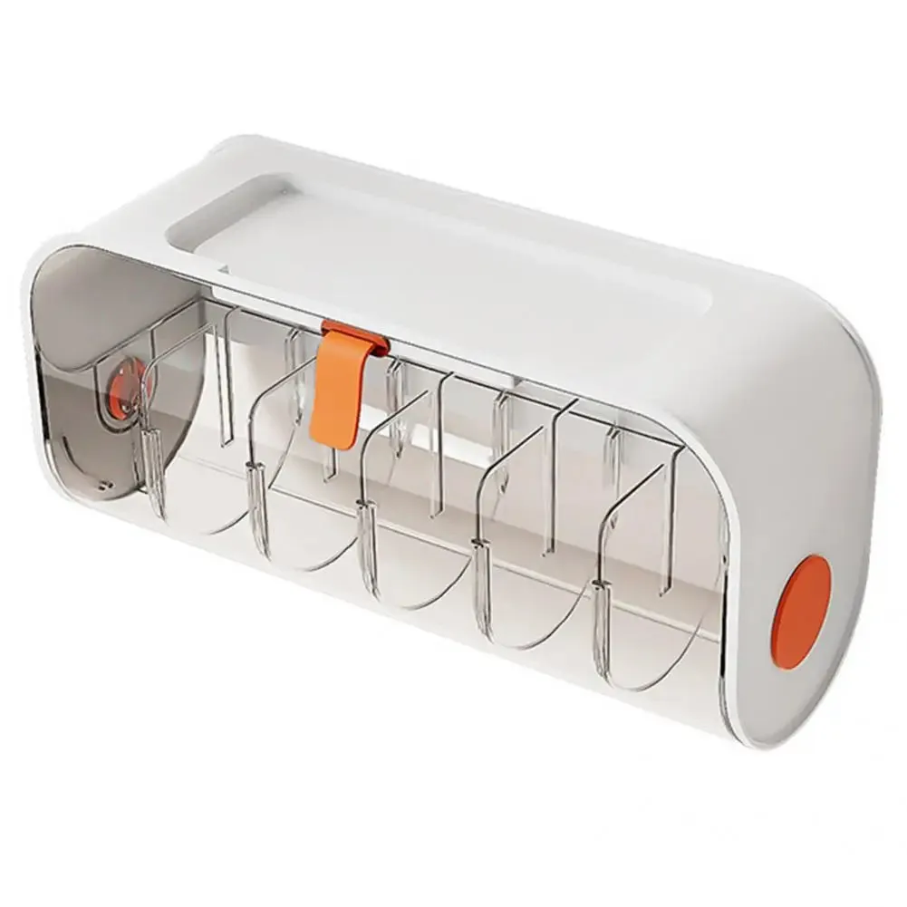 Clear Window Sock Organizer - White Silicon
