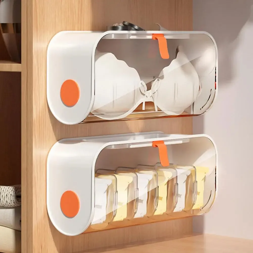 Clear Window Sock Organizer - White Silicon