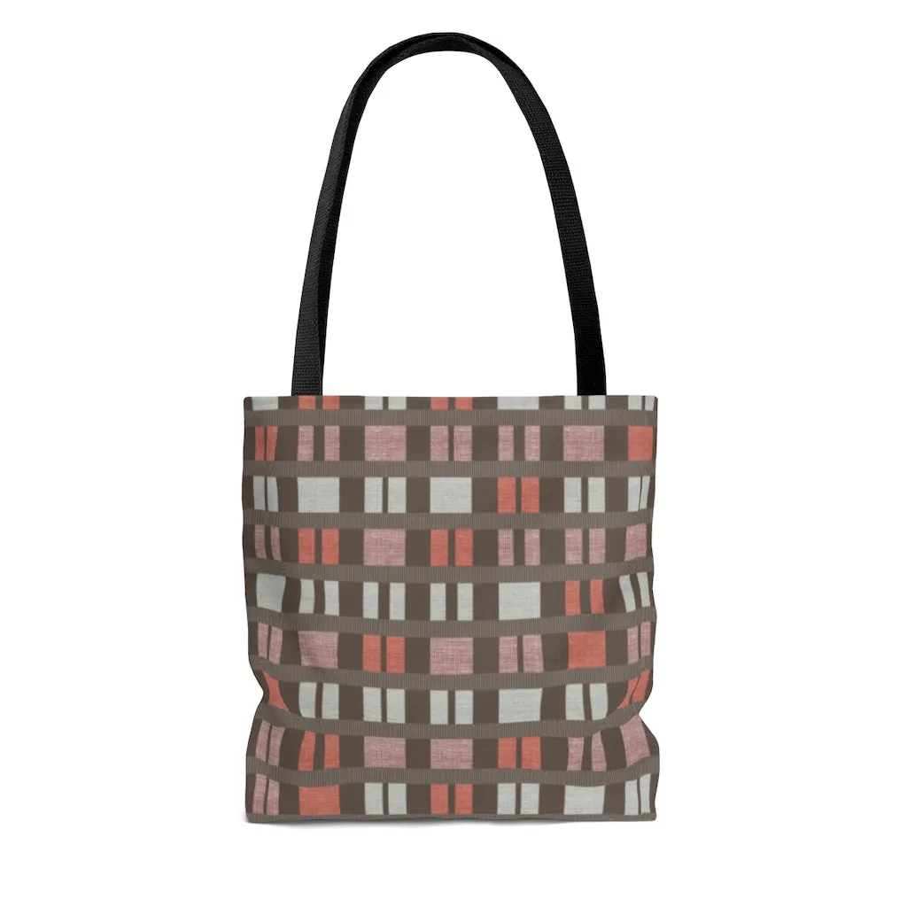 Clerestory Mid Century Modern Tote Bag in Pink