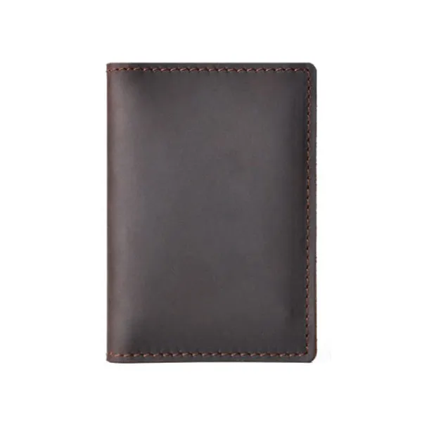 Coffee Grained Leather Card Holder 咖啡色真牛皮信用卡套 CH19059