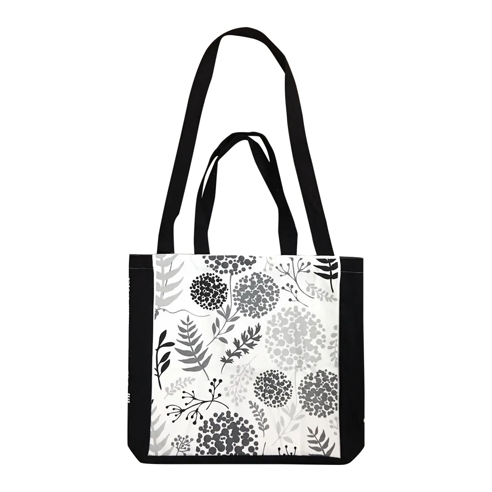 Cotton Canvas Tote Bag with Shoulder Straps