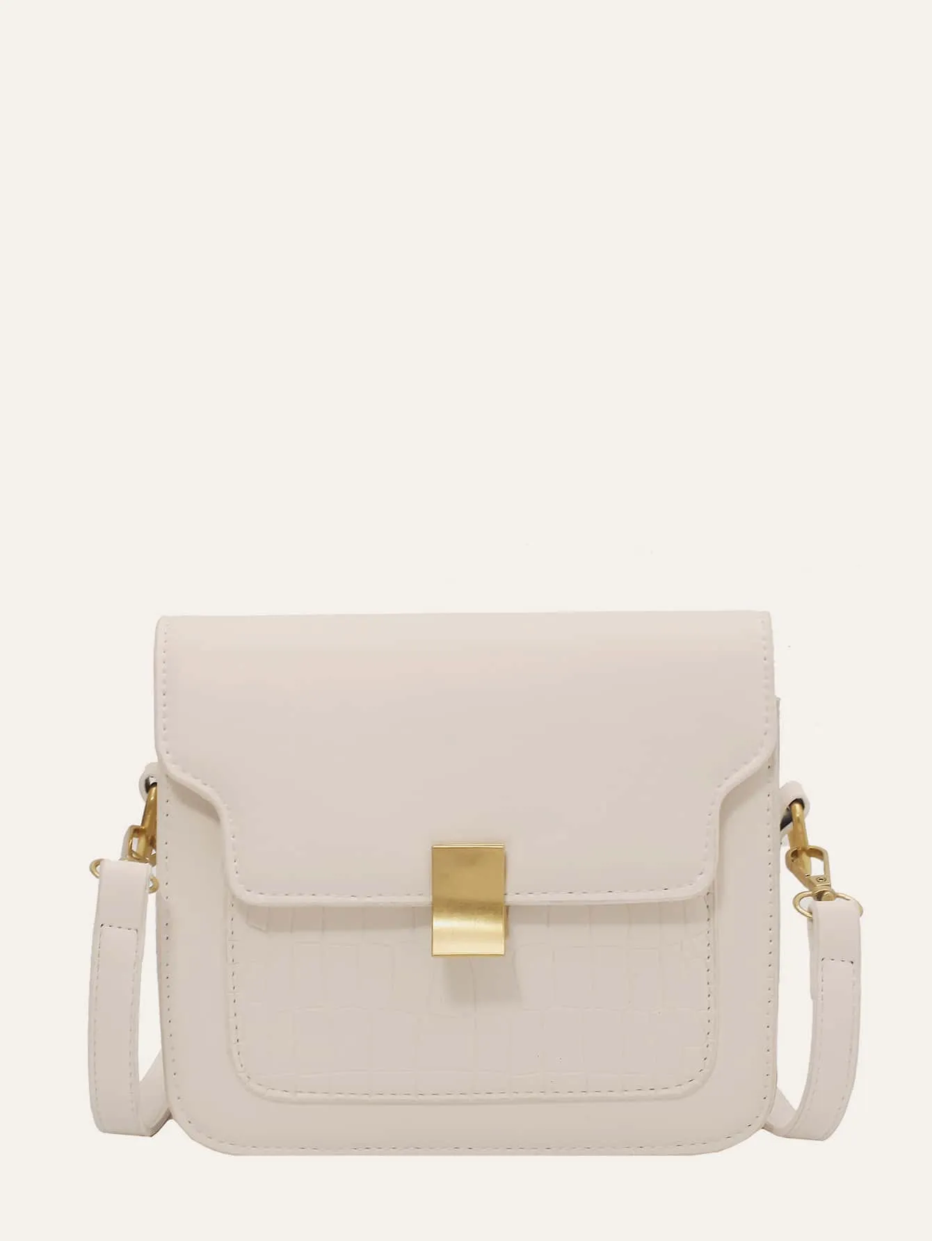 Croc Embossed Crossbody Bag