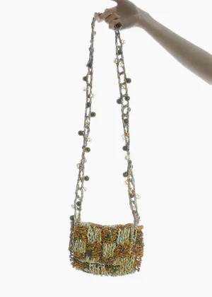CROCHET WEAVED CROSSBODY BAG