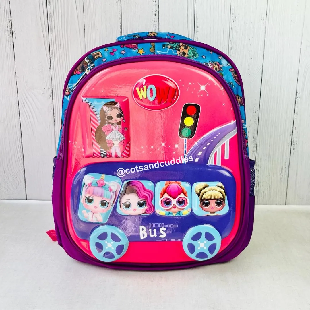 Cute Design Hardshell Backpack For Kids (Batman)