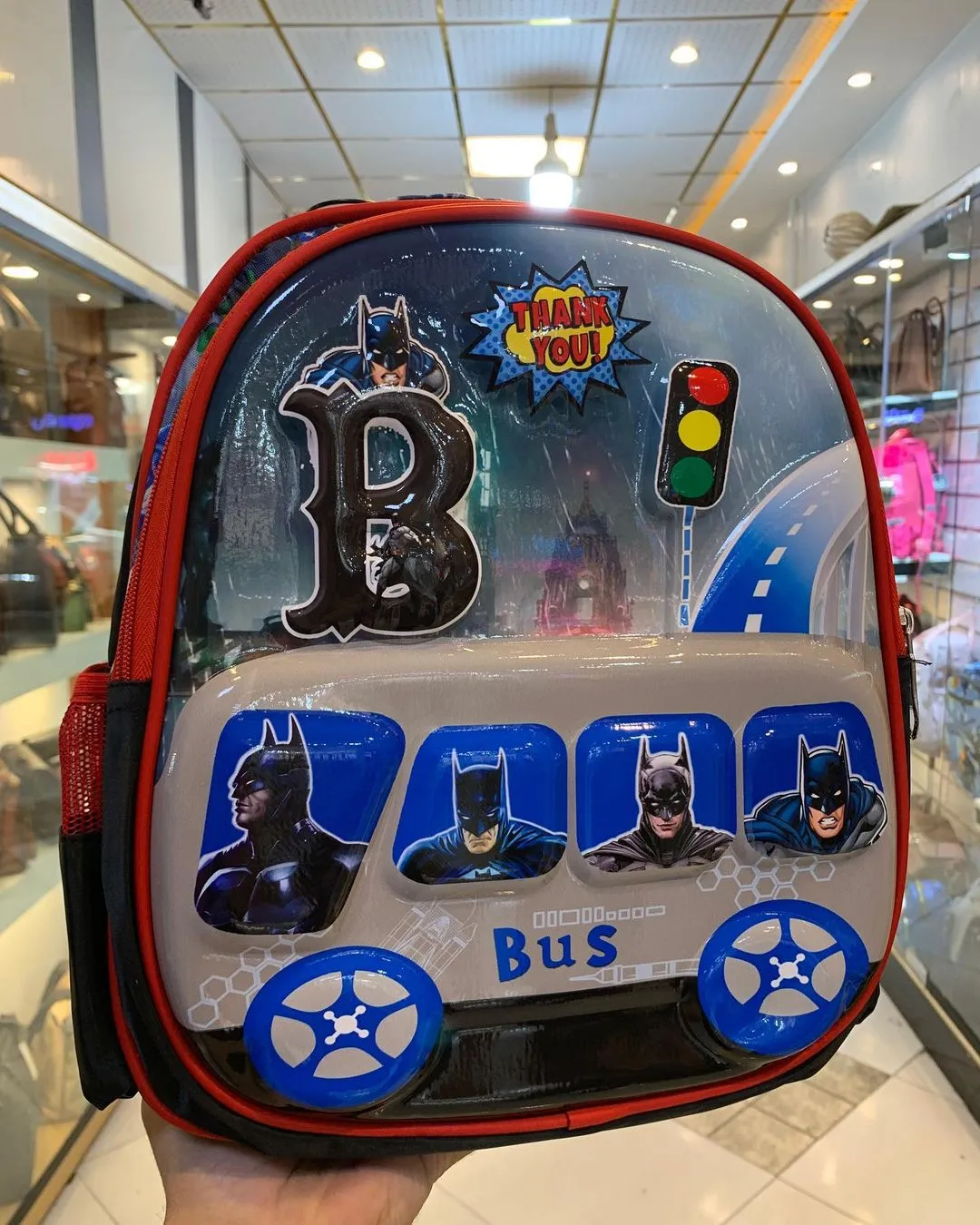 Cute Design Hardshell Backpack For Kids (Batman)