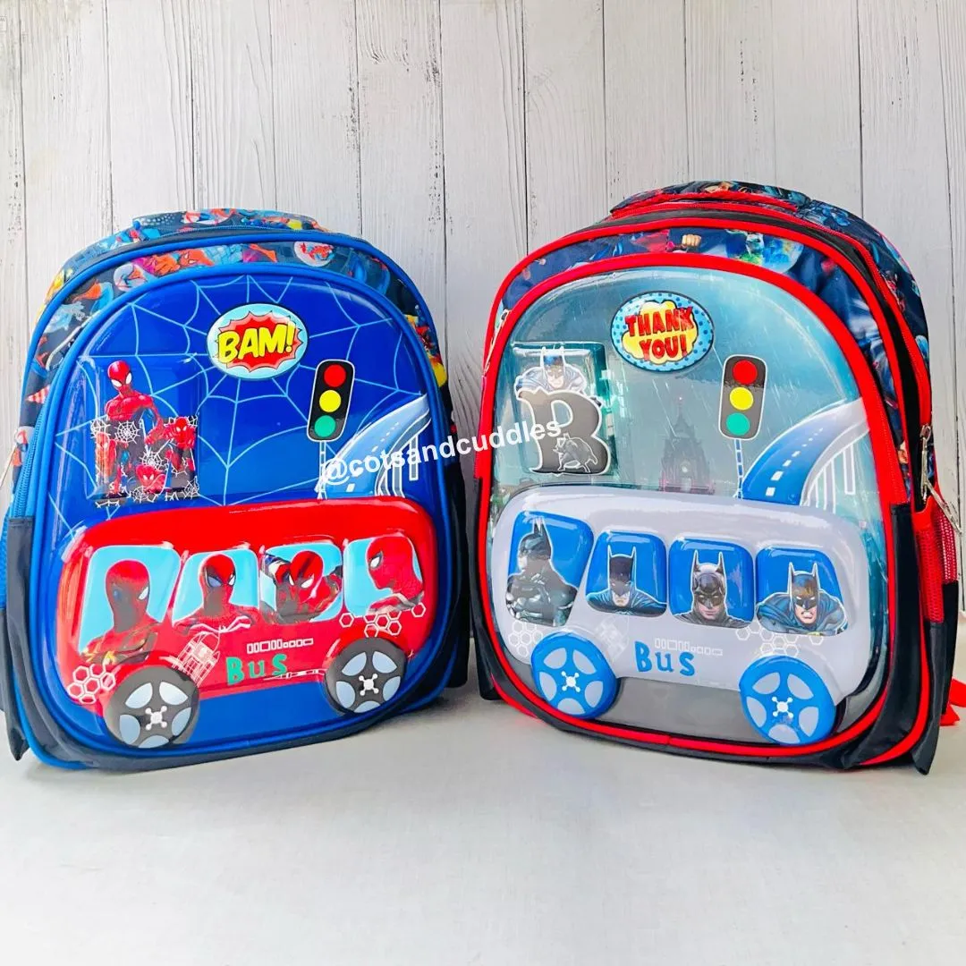 Cute Design Hardshell Backpack For Kids (Batman)