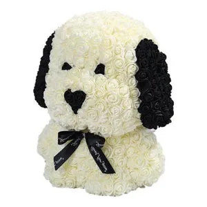 Cute Enchanted Forever Rose Puppy Dog Plush Toy (27 Options)