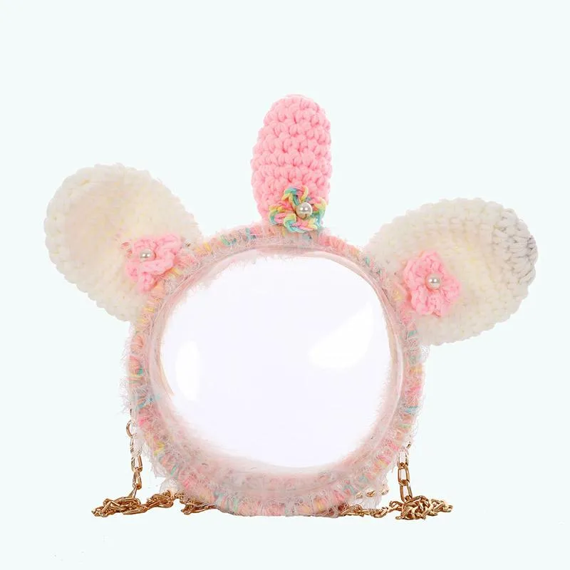 Cute Unicorn Crochet Crossbody Purse Unicorn Crochet Shoulder Bag for Girl Unicorn Crochet Crossbody Purses