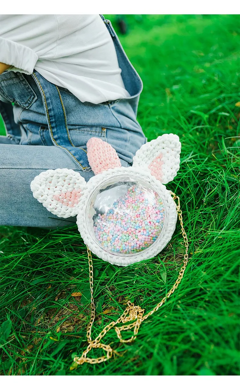 Cute Unicorn Crochet Crossbody Purse Unicorn Crochet Shoulder Bag for Girl Unicorn Crochet Crossbody Purses