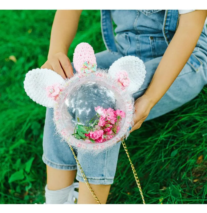 Cute Unicorn Crochet Crossbody Purse Unicorn Crochet Shoulder Bag for Girl Unicorn Crochet Crossbody Purses