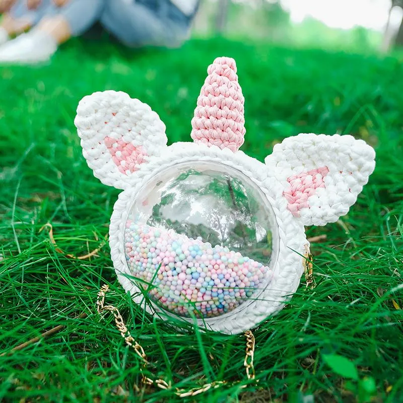 Cute Unicorn Crochet Crossbody Purse Unicorn Crochet Shoulder Bag for Girl Unicorn Crochet Crossbody Purses