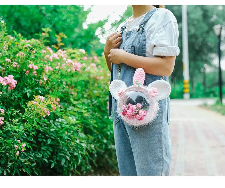 Cute Unicorn Crochet Crossbody Purse Unicorn Crochet Shoulder Bag for Girl Unicorn Crochet Crossbody Purses