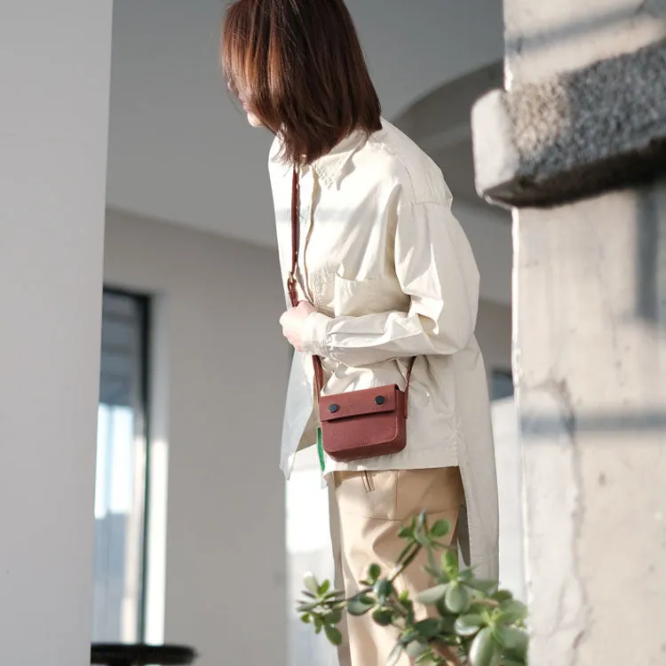 Cute Womens Mini Leather Crossbody Purse Side Bags For Women