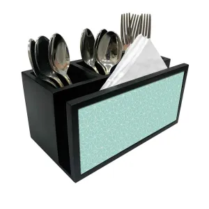 Cutlery Tissue Holder Napkin Stand -  Flower Pattern Design