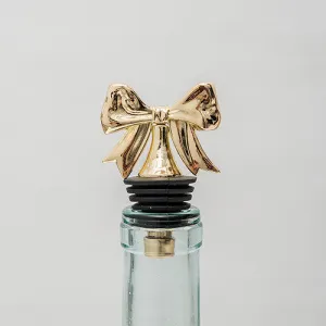 Dainty Gold Bow Bottle Stopper