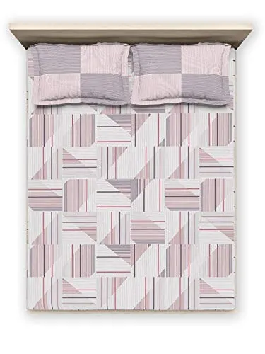 D'Decor Live Beautiful 136TC 1 Double Bedsheet with 2 Pillow Covers - Red ( 228 cm X 274 cm , 90IN X 108IN )