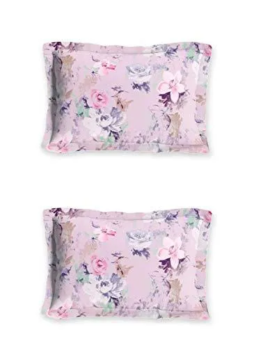 DDECOR Live beautiful Cotton 136 TC Bedsheet (Queen_Purple)