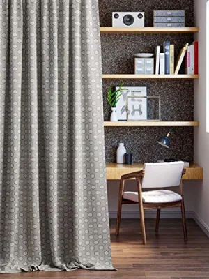 D'Decor Live Beautiful Window Curtain 5 Ft (Pack of 1) - Grey