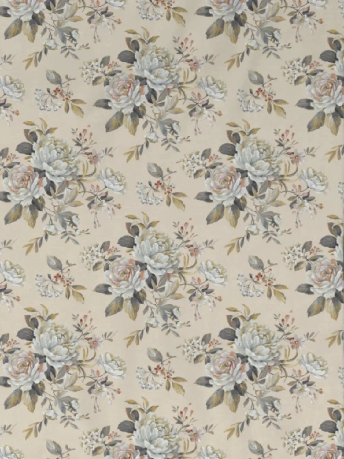 DDecor - Pack of 1 Beige Floral 100% Cotton Reversible Single Quilt
