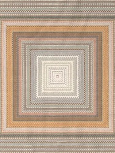 DDecor Pack of 1 - Brown Geometric 100% Cotton 150 Reversible Single Dohar