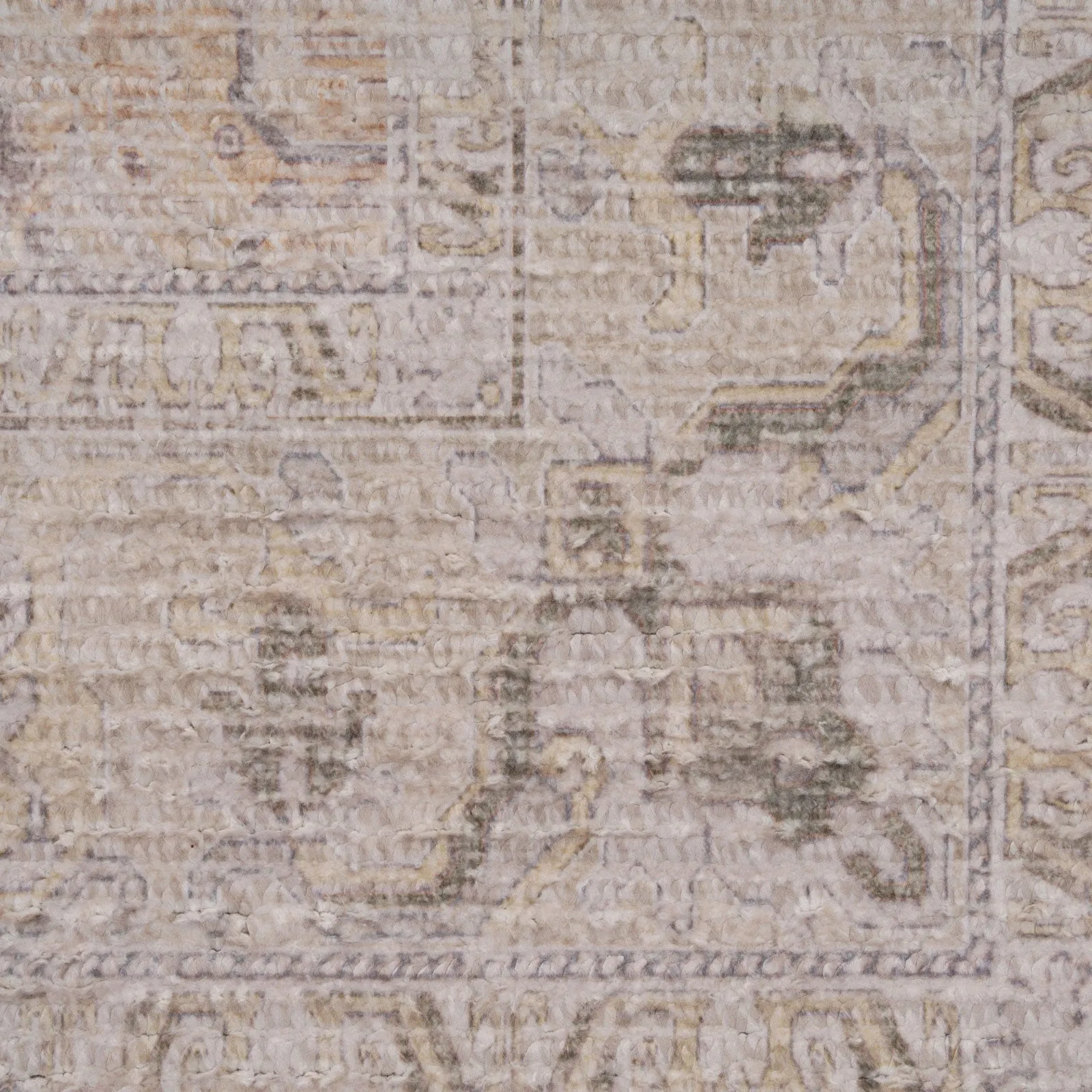 Distressed Yellow Regal Rug - Jade