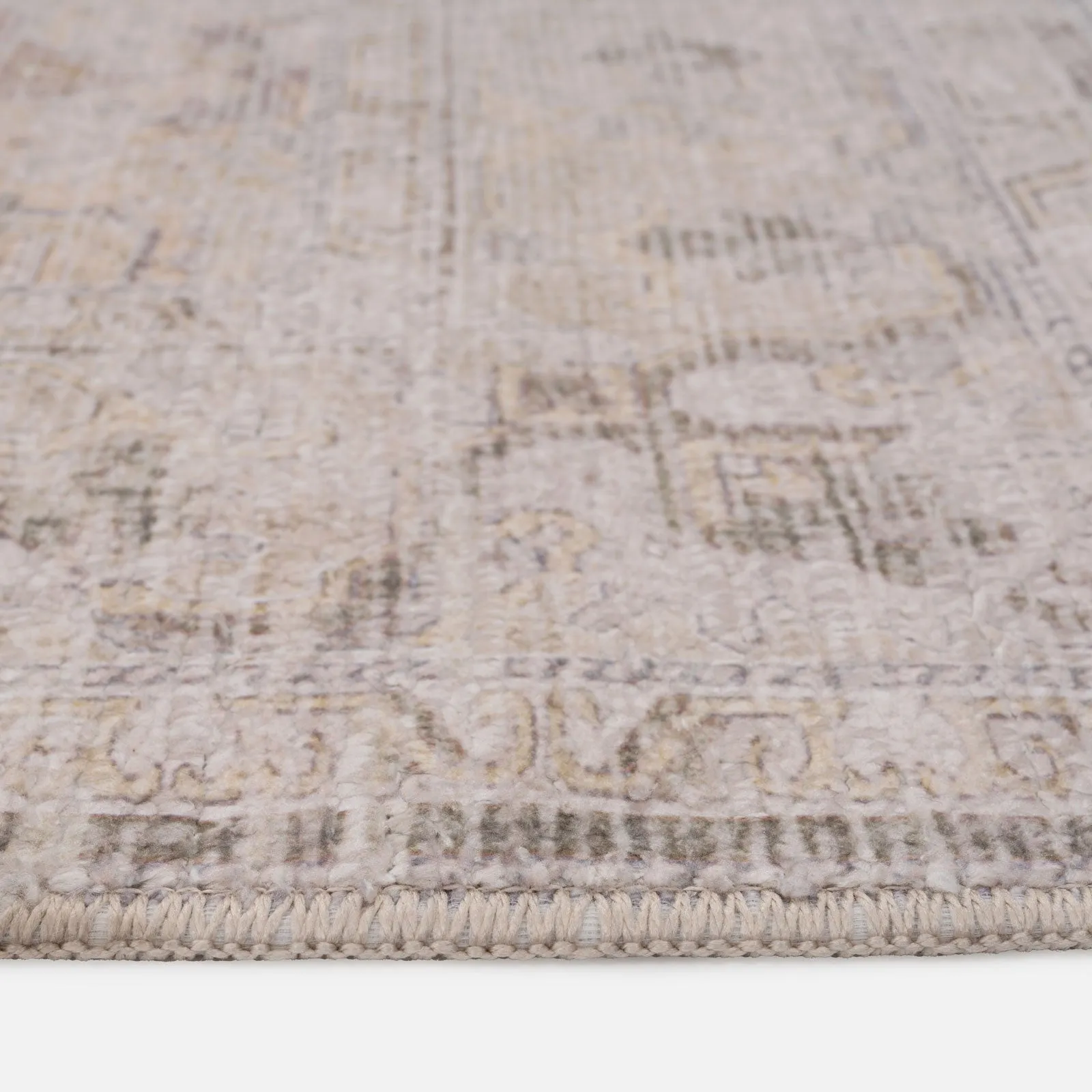 Distressed Yellow Regal Rug - Jade