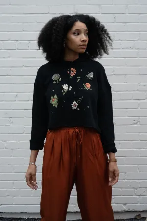 Ditsy - Lightweight Crop Hoodie