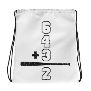 Double Play Math Drawstring bag