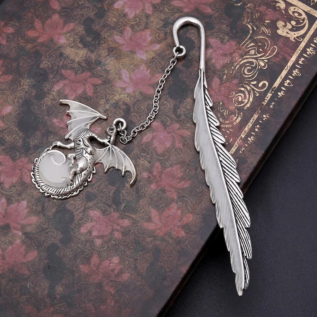 Dragon Glow In The Dark Luminous Bookmark