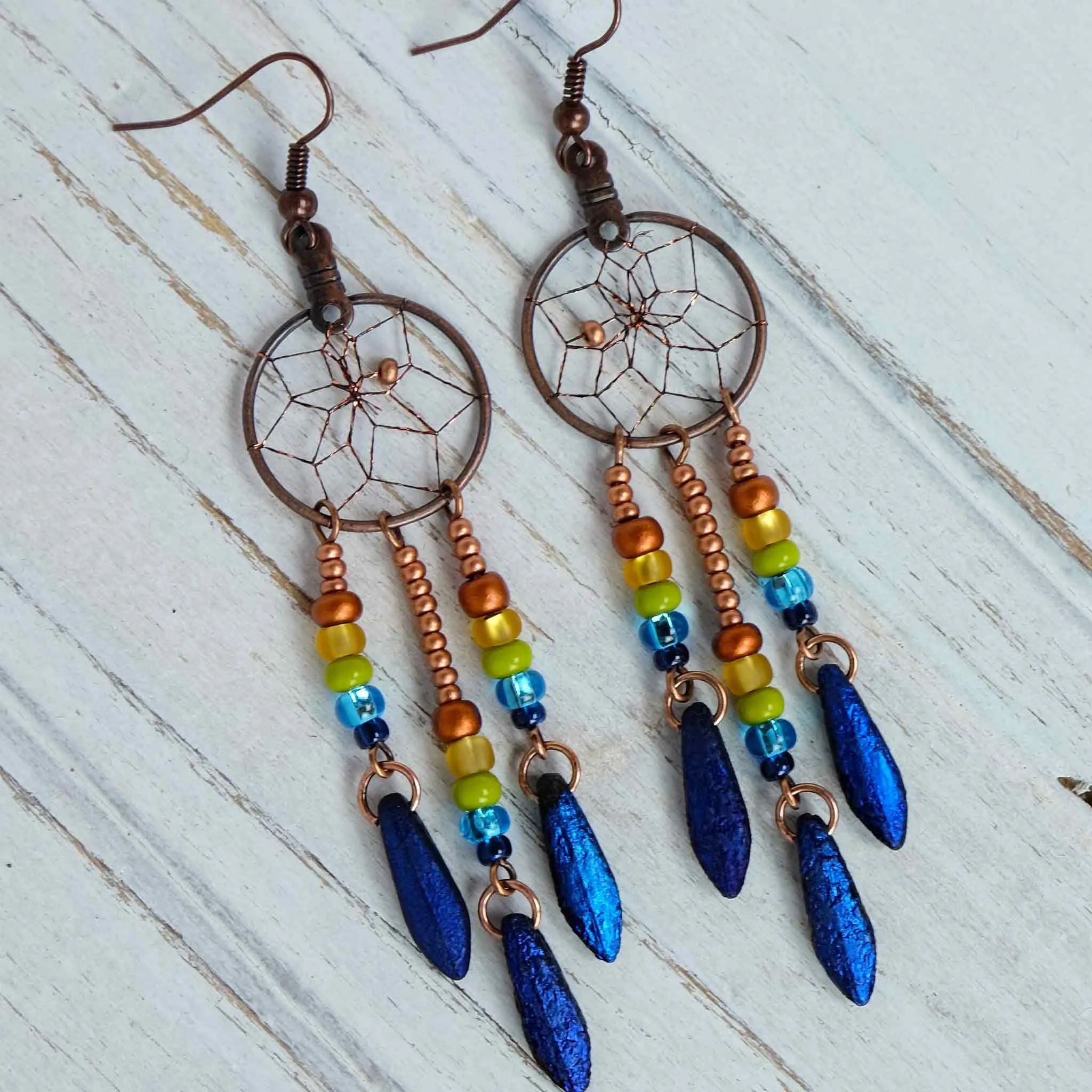 Dreamcatcher Earrings Handmade in Canada