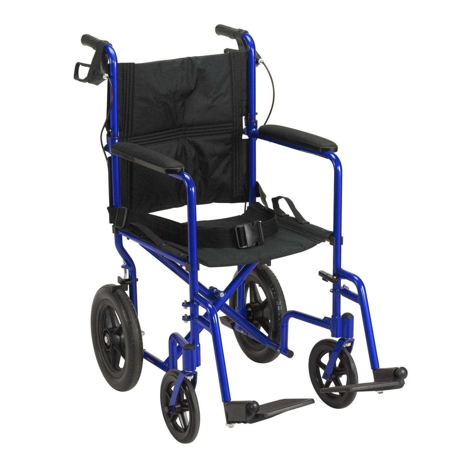 Drive Medical Lightweight Expedition Transport Wheelchair with Brakes