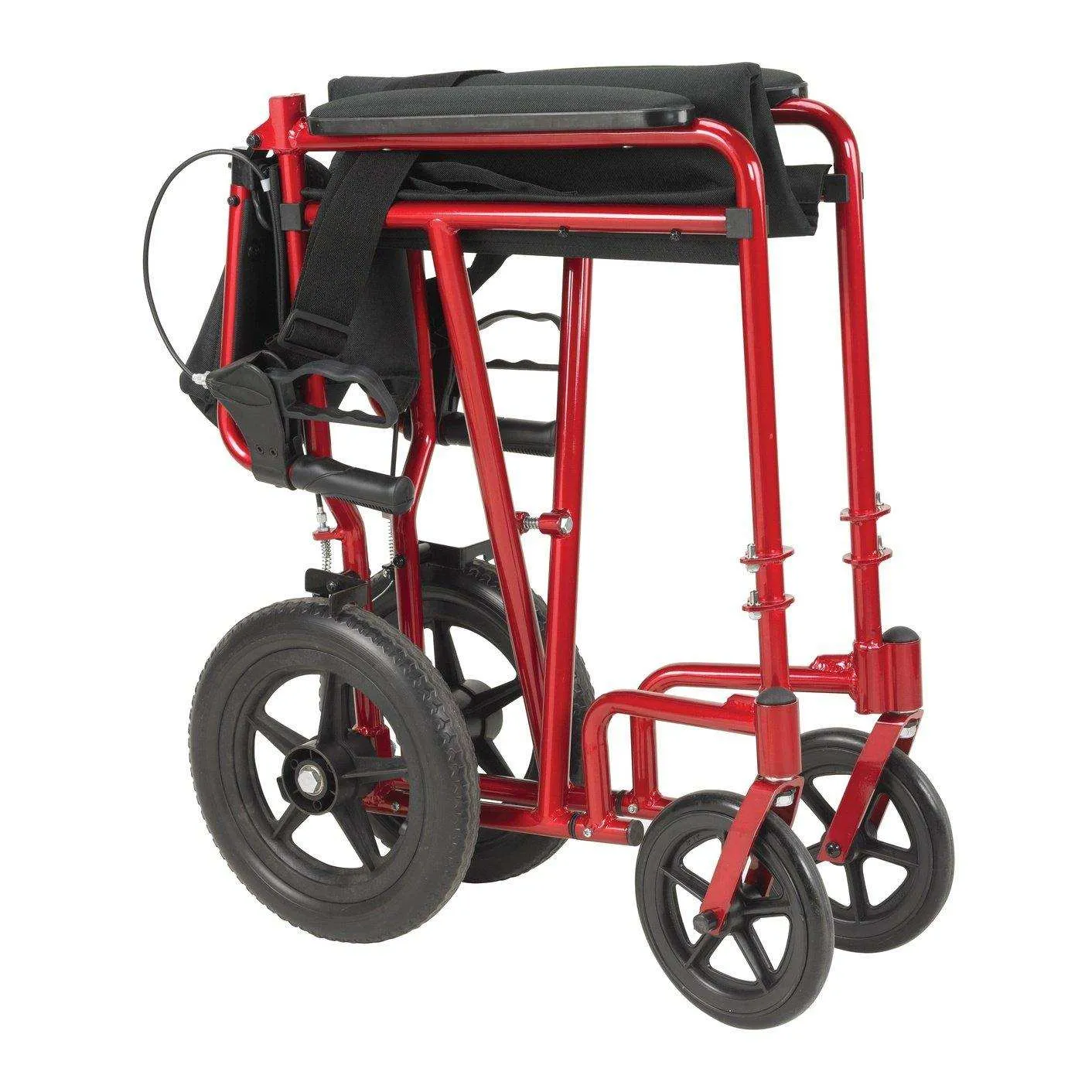 Drive Medical Lightweight Expedition Transport Wheelchair with Brakes