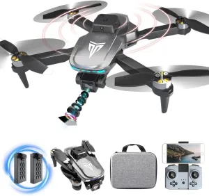 Drones with camera for adults 4k, Drones for kids 8-12, Brushless Motor, FPV Foldable Drone, Carrying Case, 40 mins Battery Life