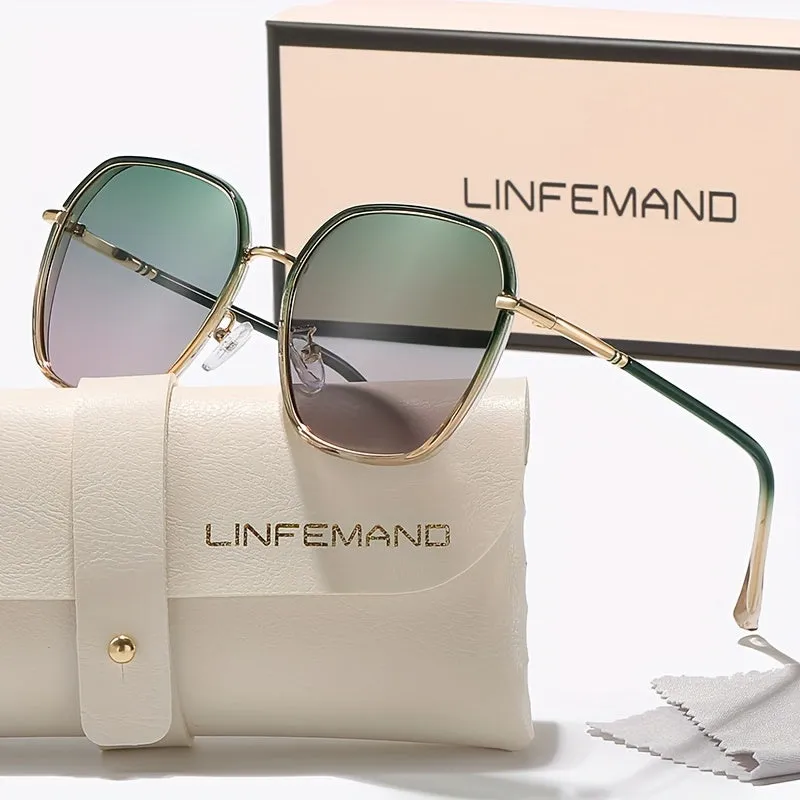 Elegant Color Gradient Fashion Glasses for Women