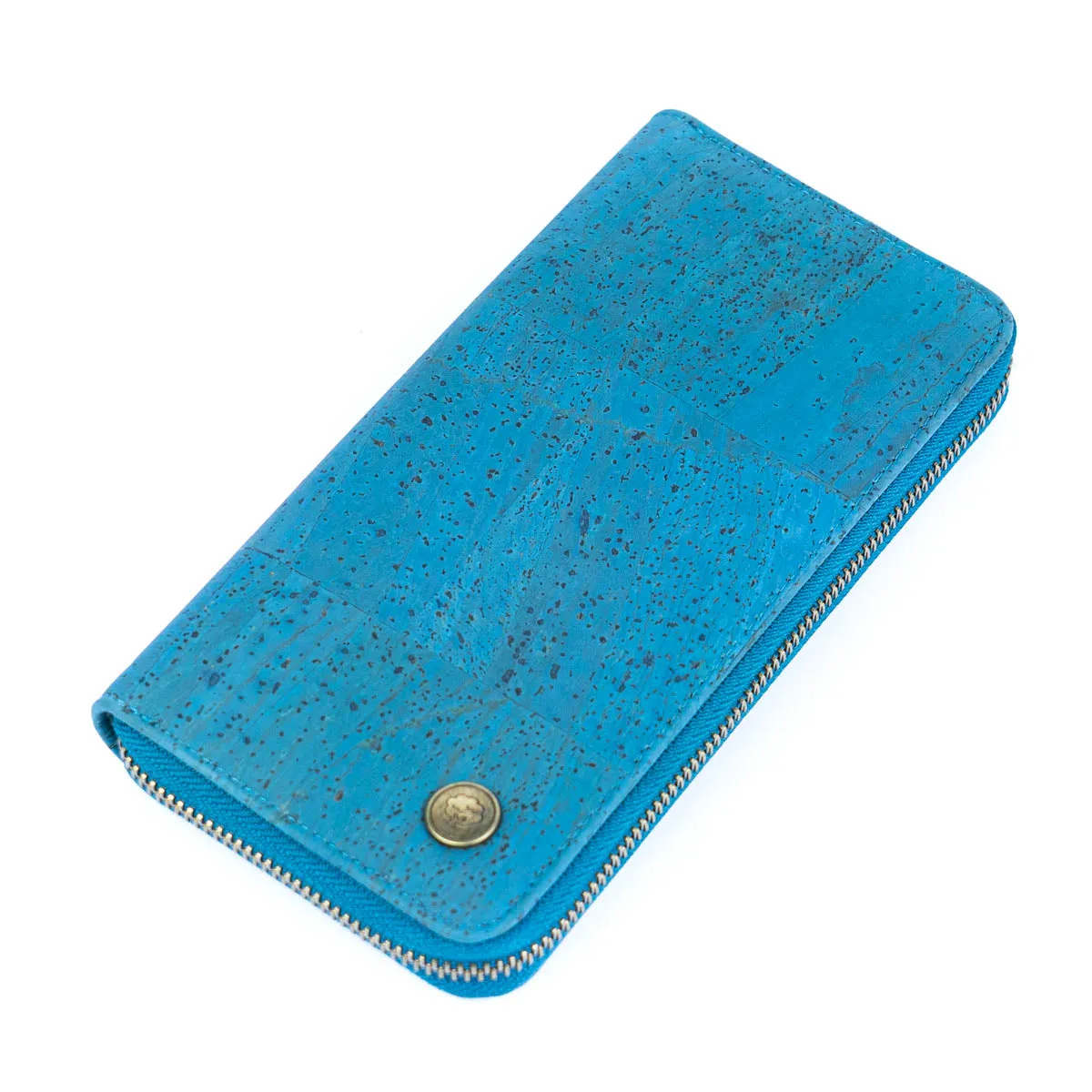 Elegant Cork Women's Zipper Wallet - Pure Color Collection BAG-2342