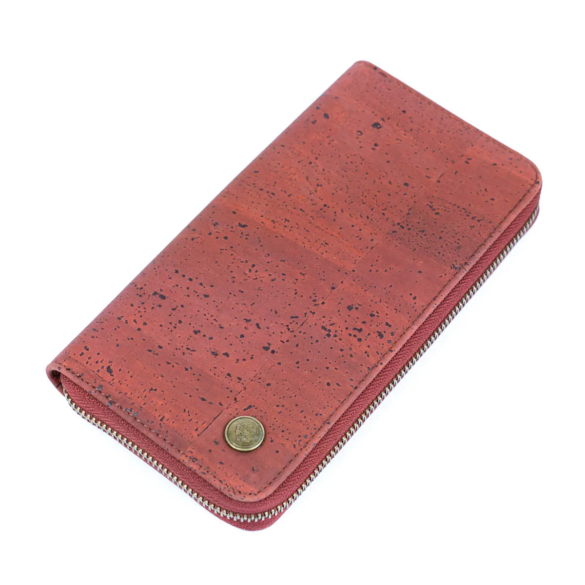 Elegant Cork Women's Zipper Wallet - Pure Color Collection BAG-2342