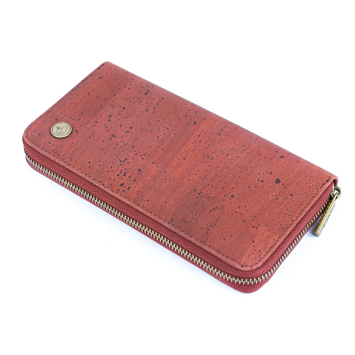 Elegant Cork Women's Zipper Wallet - Pure Color Collection BAG-2342