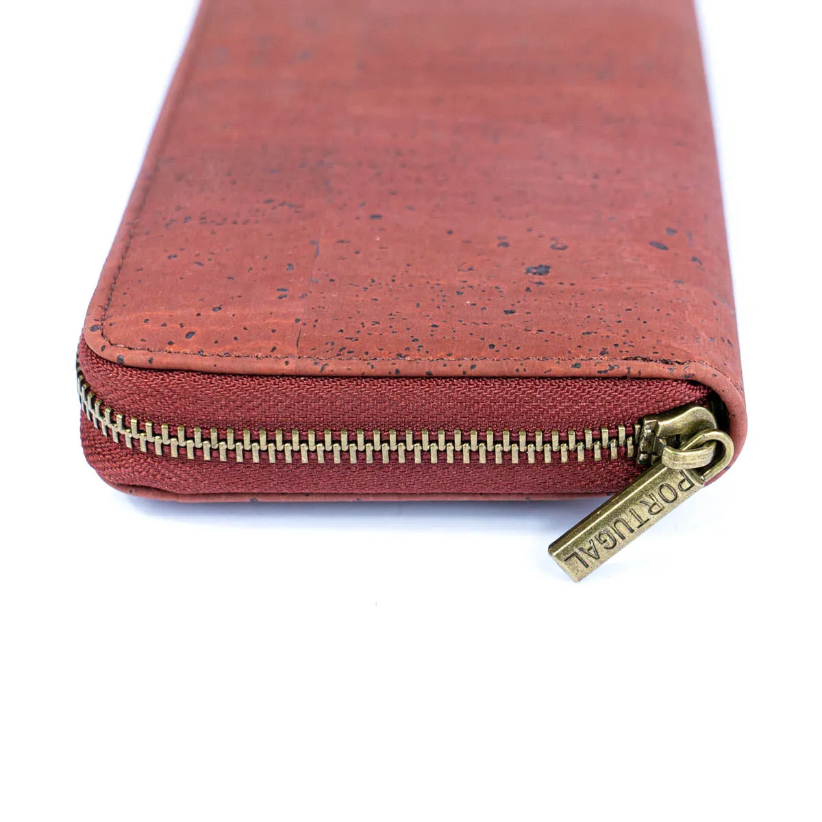 Elegant Cork Women's Zipper Wallet - Pure Color Collection BAG-2342