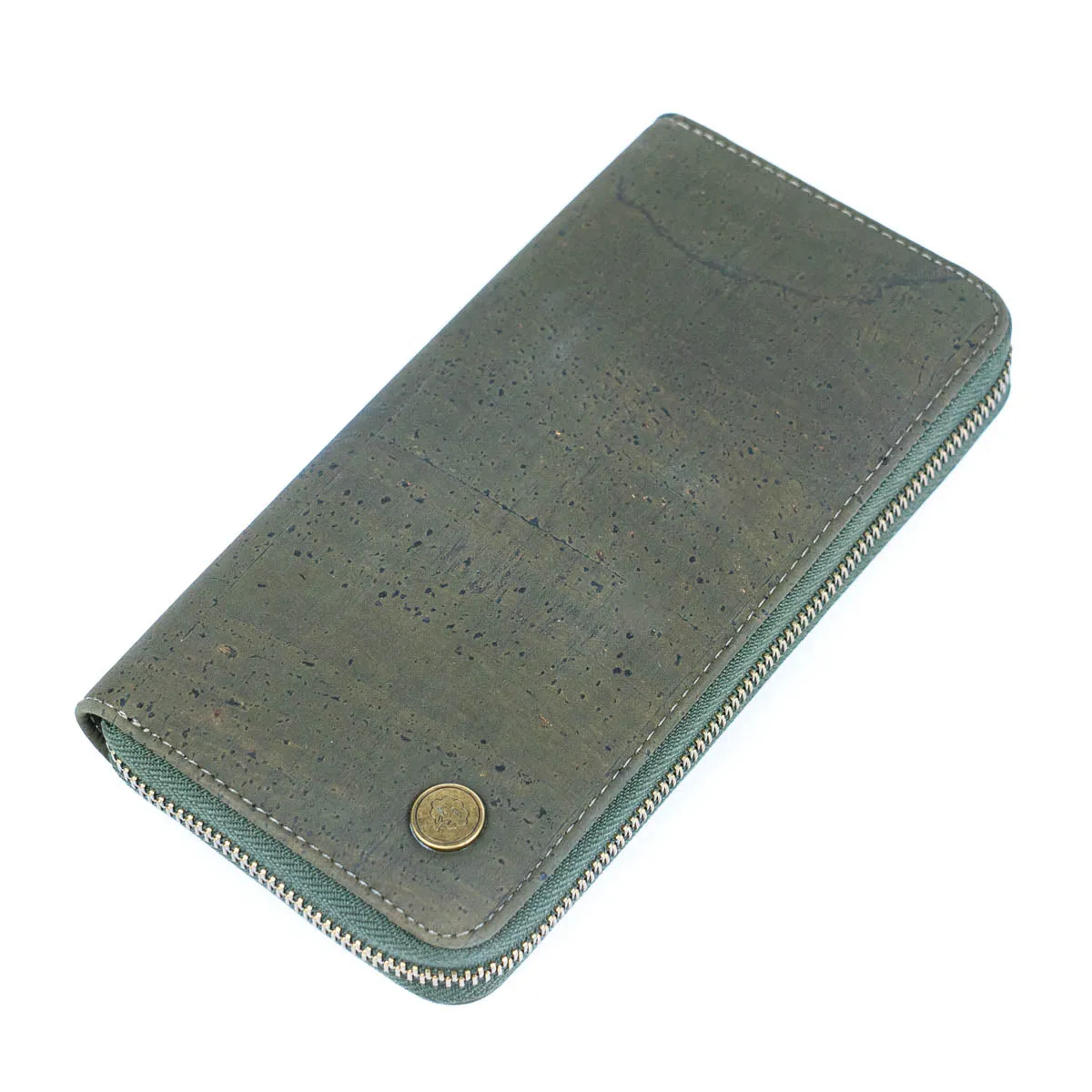 Elegant Cork Women's Zipper Wallet - Pure Color Collection BAG-2342