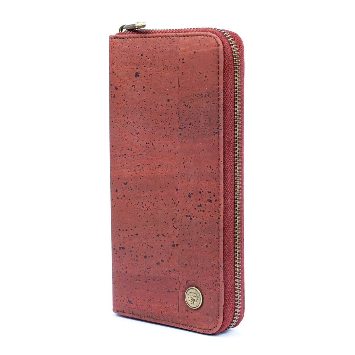 Elegant Cork Women's Zipper Wallet - Pure Color Collection BAG-2342