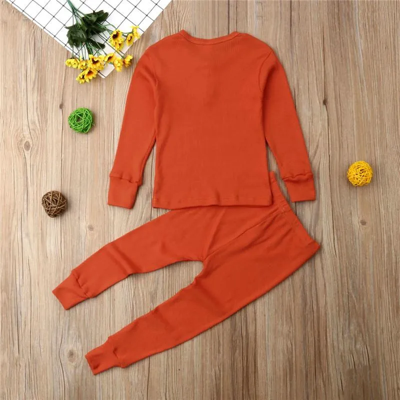 Elegant Nightwear Solid Color Pajamas Set For Unisex Kids