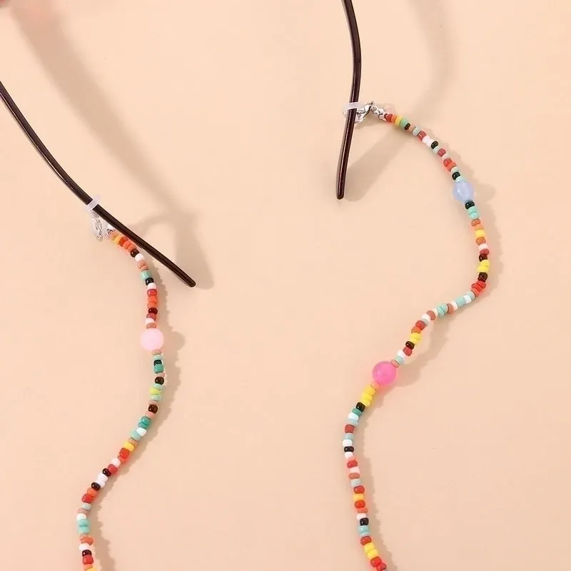 Elegant Sexy Color Block Plastic Women's Glasses Chain