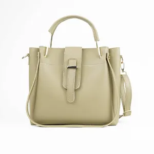 Emerald Bag with Flap Beige