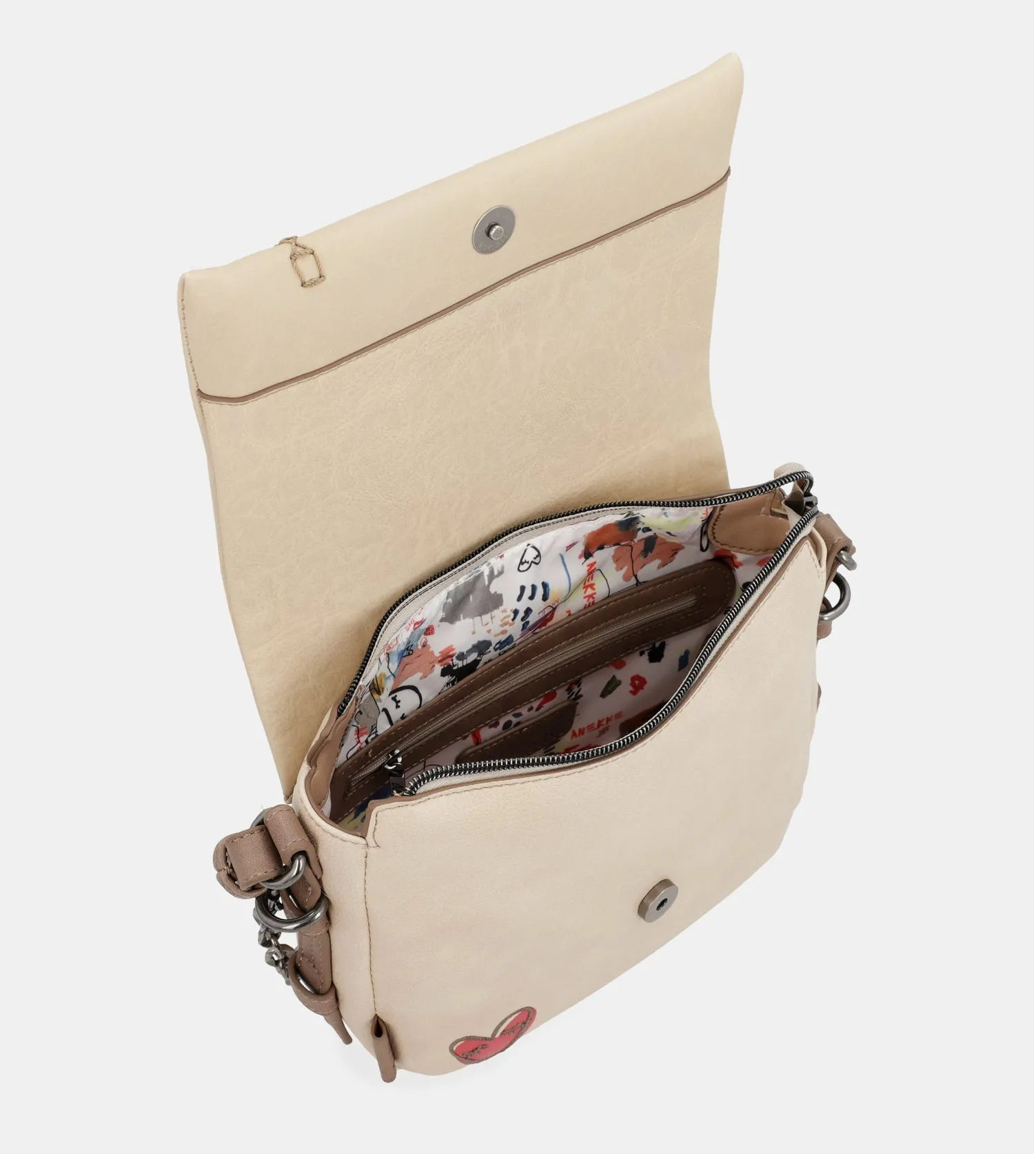 Energy beige flap bag