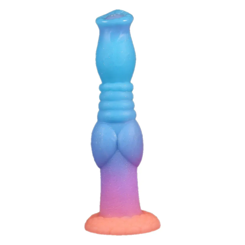 Exotic Monster Horse Dildo Butt Plug - Luminous Animal Dildos Long Anal Sex Toys