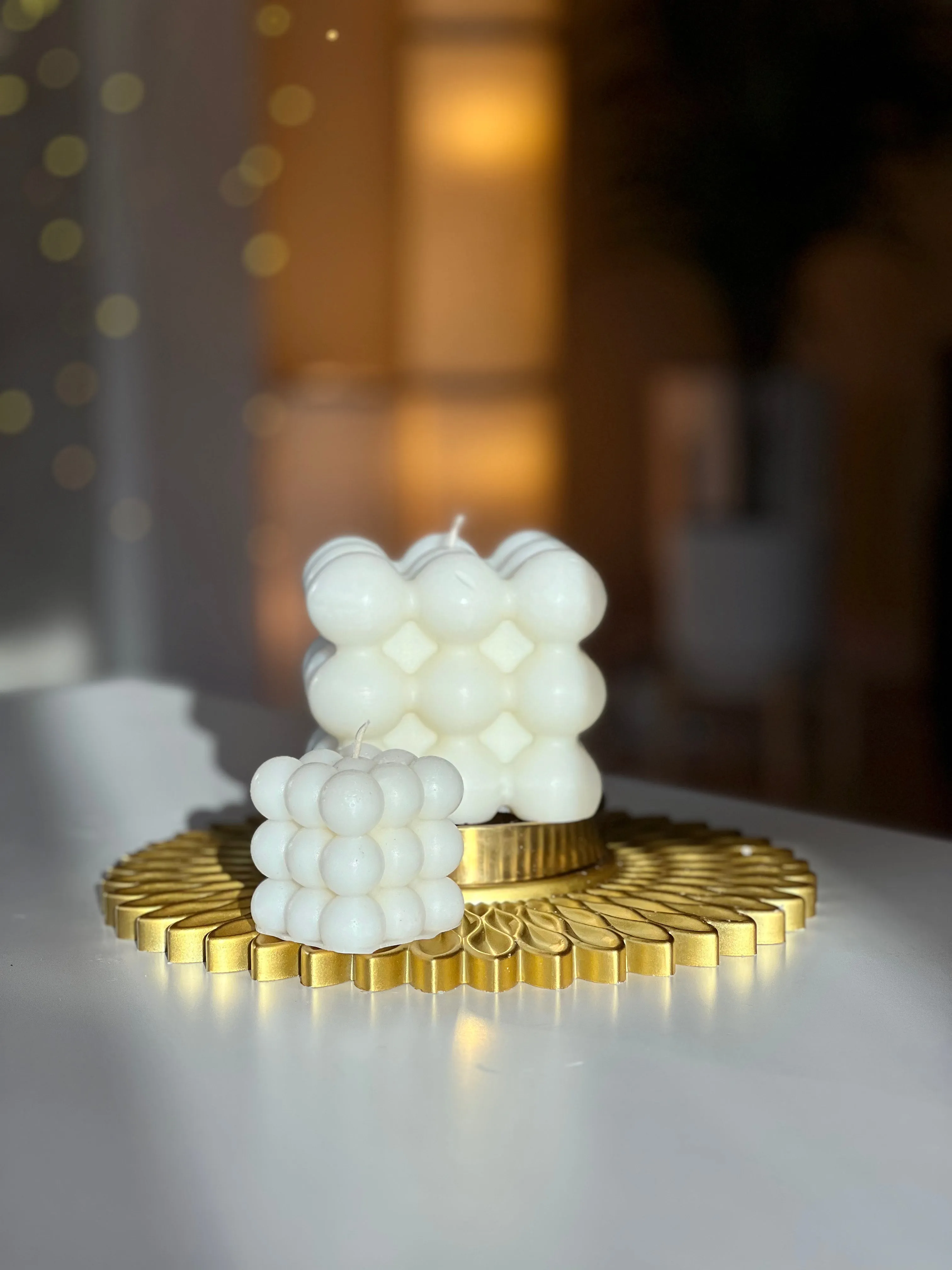 EXTRA LARGE bubble shaped candle / Designer Aesthetic Decor/  Decorative Candles for Home and Gifts